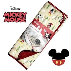 Disney Holiday Set Kitchen Drying Mats Absorbent Christmas Mickey 2 Pack Set Tan